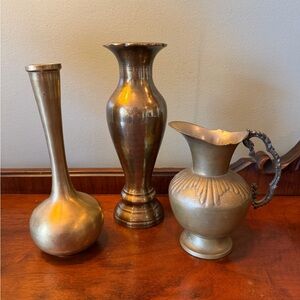 Vintage decorative brass lot